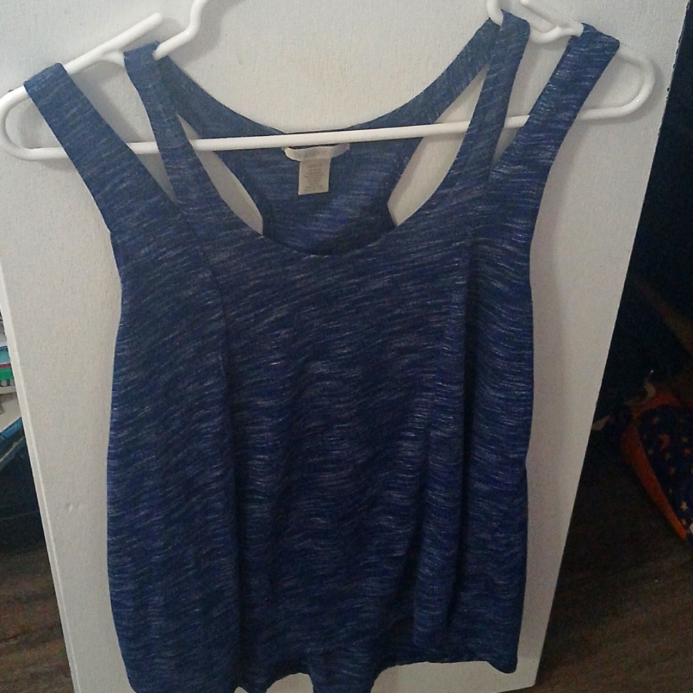 Womens blue tank top